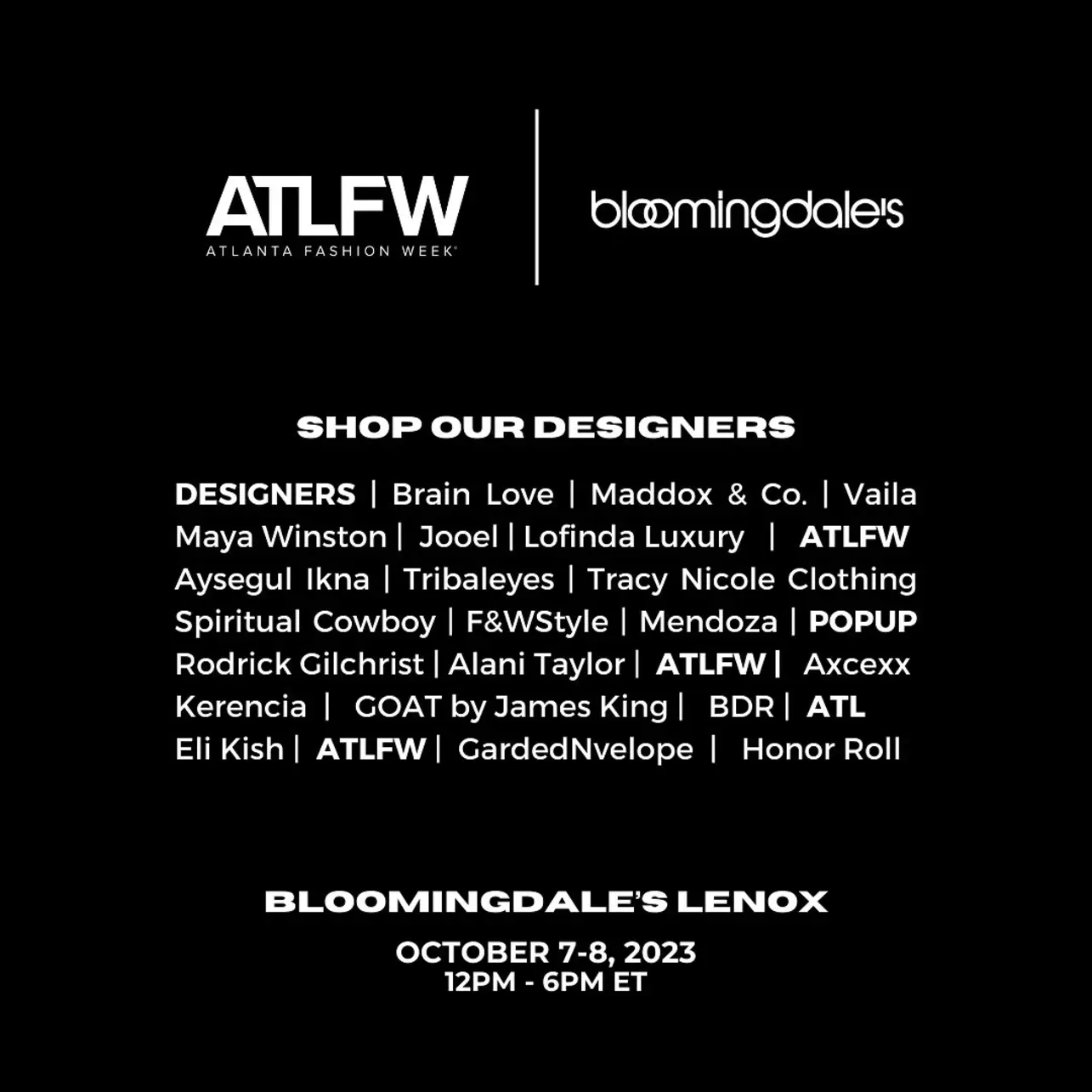 BLOOMINGDALE'S TO CREATE FESTIVAL FASHION POP-UPS